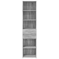 Thumbnail for Highboard Grau Sonoma 45x42,5x185 cm Holzwerkstoff