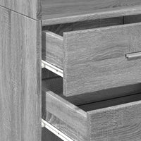 Thumbnail for Highboard Grau Sonoma 45x42,5x185 cm Holzwerkstoff