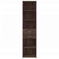 Thumbnail for Highboard Braun Eichen-Optik 45x42,5x185 cm Holzwerkstoff