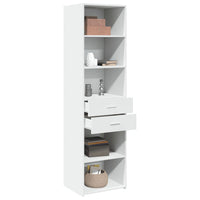 Thumbnail for Highboard Weiß 50x42,5x185 cm Holzwerkstoff
