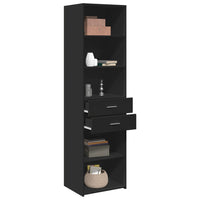 Thumbnail for Highboard Schwarz 50x42,5x185 cm Holzwerkstoff