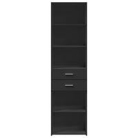 Thumbnail for Highboard Schwarz 50x42,5x185 cm Holzwerkstoff