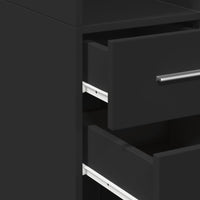 Thumbnail for Highboard Schwarz 50x42,5x185 cm Holzwerkstoff