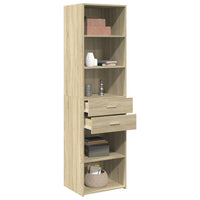 Thumbnail for Highboard Sonoma-Eiche 50x42,5x185 cm Holzwerkstoff