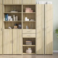 Thumbnail for Highboard Sonoma-Eiche 50x42,5x185 cm Holzwerkstoff