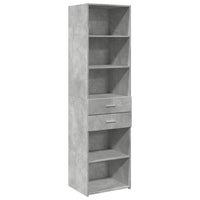 Thumbnail for Highboard Betongrau 50x42,5x185 cm Holzwerkstoff