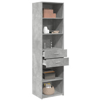 Thumbnail for Highboard Betongrau 50x42,5x185 cm Holzwerkstoff