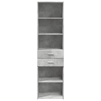 Thumbnail for Highboard Betongrau 50x42,5x185 cm Holzwerkstoff