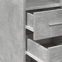 Thumbnail for Highboard Betongrau 50x42,5x185 cm Holzwerkstoff