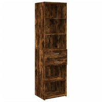 Thumbnail for Highboard Räuchereiche 50x42,5x185 cm Holzwerkstoff