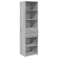 Thumbnail for Highboard Grau Sonoma 50x42,5x185 cm Holzwerkstoff