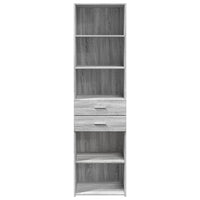 Thumbnail for Highboard Grau Sonoma 50x42,5x185 cm Holzwerkstoff