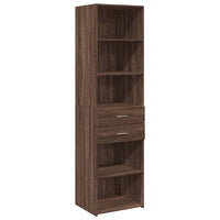 Thumbnail for Highboard Braun Eichen-Optik 50x42,5x185 cm Holzwerkstoff