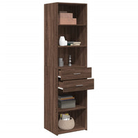 Thumbnail for Highboard Braun Eichen-Optik 50x42,5x185 cm Holzwerkstoff