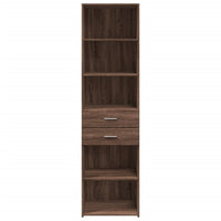 Thumbnail for Highboard Braun Eichen-Optik 50x42,5x185 cm Holzwerkstoff