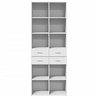 Thumbnail for Highboard Weiß 70x42,5x185 cm Holzwerkstoff