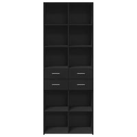Thumbnail for Highboard Schwarz 70x42,5x185 cm Holzwerkstoff