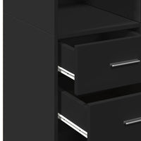 Thumbnail for Highboard Schwarz 70x42,5x185 cm Holzwerkstoff