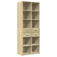 Thumbnail for Highboard Sonoma-Eiche 70x42,5x185 cm Holzwerkstoff