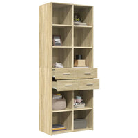 Thumbnail for Highboard Sonoma-Eiche 70x42,5x185 cm Holzwerkstoff