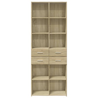 Thumbnail for Highboard Sonoma-Eiche 70x42,5x185 cm Holzwerkstoff