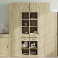 Thumbnail for Highboard Sonoma-Eiche 70x42,5x185 cm Holzwerkstoff