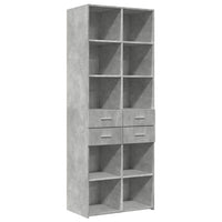 Thumbnail for Highboard Betongrau 70x42,5x185 cm Holzwerkstoff