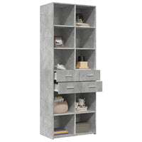 Thumbnail for Highboard Betongrau 70x42,5x185 cm Holzwerkstoff