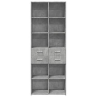 Thumbnail for Highboard Betongrau 70x42,5x185 cm Holzwerkstoff