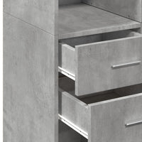 Thumbnail for Highboard Betongrau 70x42,5x185 cm Holzwerkstoff