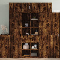 Thumbnail for Highboard Räuchereiche 70x42,5x185 cm Holzwerkstoff