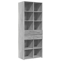 Thumbnail for Highboard Grau Sonoma 70x42,5x185 cm Holzwerkstoff