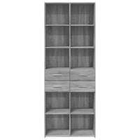 Thumbnail for Highboard Grau Sonoma 70x42,5x185 cm Holzwerkstoff