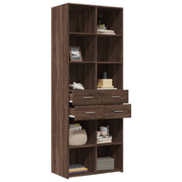 Thumbnail for Highboard Braun Eichen-Optik 70x42,5x185 cm Holzwerkstoff