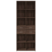 Thumbnail for Highboard Braun Eichen-Optik 70x42,5x185 cm Holzwerkstoff