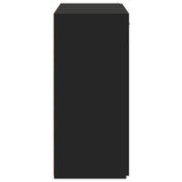 Thumbnail for Sideboard Schwarz 80x42,5x93 cm Holzwerkstoff