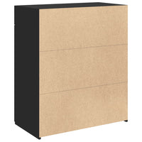 Thumbnail for Sideboard Schwarz 80x42,5x93 cm Holzwerkstoff
