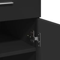 Thumbnail for Sideboard Schwarz 80x42,5x93 cm Holzwerkstoff