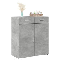 Thumbnail for Sideboard Betongrau 80x42,5x93 cm Holzwerkstoff