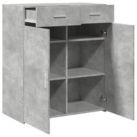 Thumbnail for Sideboard Betongrau 80x42,5x93 cm Holzwerkstoff