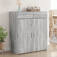 Thumbnail for Sideboard Grau Sonoma 80x42,5x93 cm Holzwerkstoff