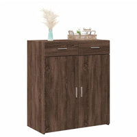 Thumbnail for Sideboard Braun Eichen-Optik 80x42,5x93 cm Holzwerkstoff