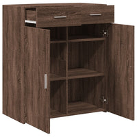 Thumbnail for Sideboard Braun Eichen-Optik 80x42,5x93 cm Holzwerkstoff