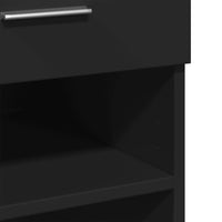 Thumbnail for Sideboard Schwarz 80x42,5x93 cm Holzwerkstoff