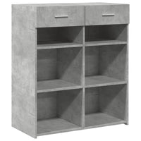 Thumbnail for Sideboard Betongrau 80x42,5x93 cm Holzwerkstoff
