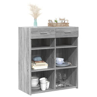 Thumbnail for Sideboard Grau Sonoma 80x42,5x93 cm Holzwerkstoff