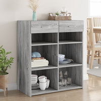 Thumbnail for Sideboard Grau Sonoma 80x42,5x93 cm Holzwerkstoff