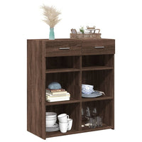 Thumbnail for Sideboard Braun Eichen-Optik 80x42,5x93 cm Holzwerkstoff