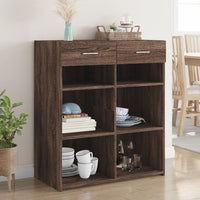 Thumbnail for Sideboard Braun Eichen-Optik 80x42,5x93 cm Holzwerkstoff