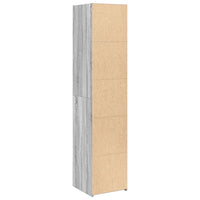Thumbnail for Highboard Grau Sonoma-Eiche 40x41x185 cm Holzwerkstoff